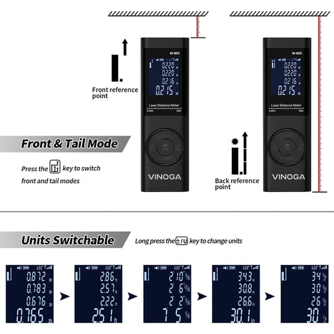 VINOGA Laser Distance Meter 40M VINOGA Laser Distance Meter 40M