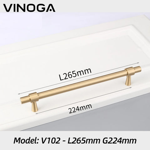 Ribbon T-Bar Brass Cabinet Handles V102 Ribbon T-Bar Brass Cabinet Handles V102