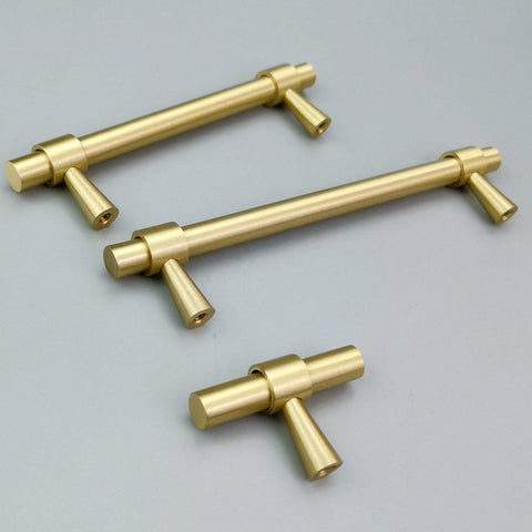 Ribbon T-Bar Brass Cabinet Handles V102 Ribbon T-Bar Brass Cabinet Handles V102