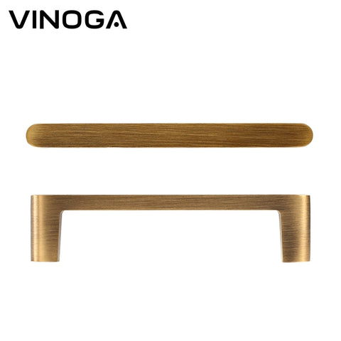 Antique Edge Form Brass Cabinet Handles V125A