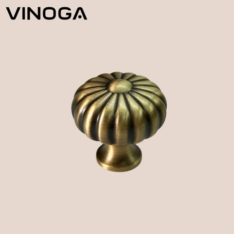 Antique Solid Brass Cabinet Knob V053A