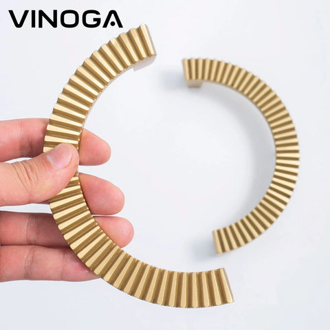 Classic Half Moon Brass Cabinet Handles V205