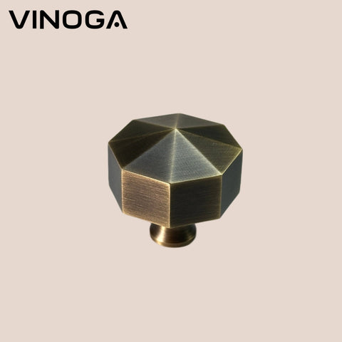 Antique Solid Brass Cabinet Knob V012A