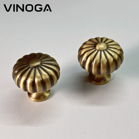 Antique Solid Brass Cabinet Knob V053A