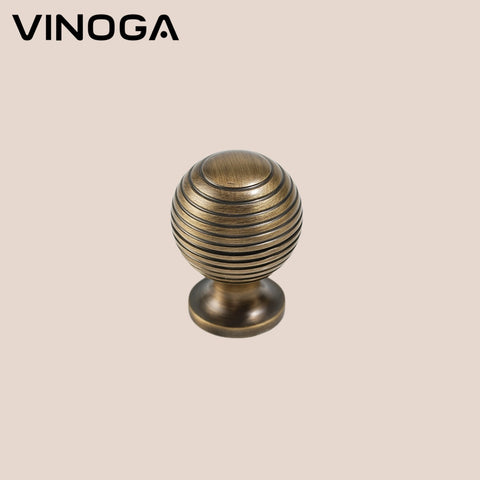 Antique Solid Brass Cabinet Knob V028A