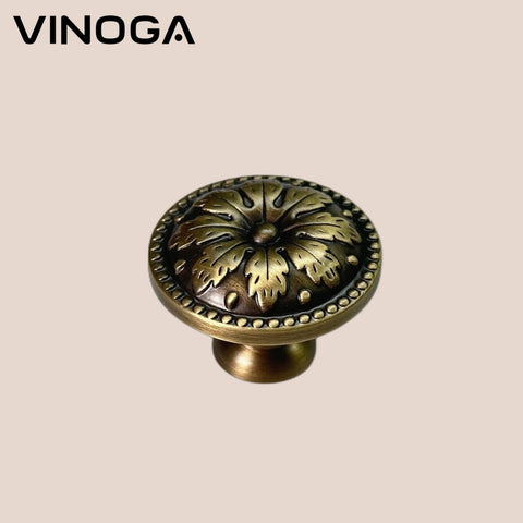 Antique Solid Brass Cabinet Knob V054A