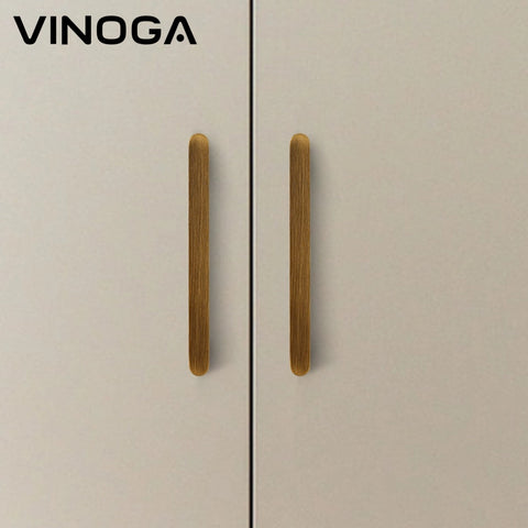 Antique Edge Form Brass Cabinet Handles V125A