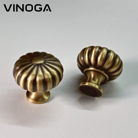 Antique Solid Brass Cabinet Knob V053A