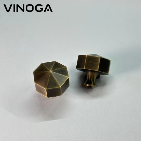 Antique Solid Brass Cabinet Knob V012A