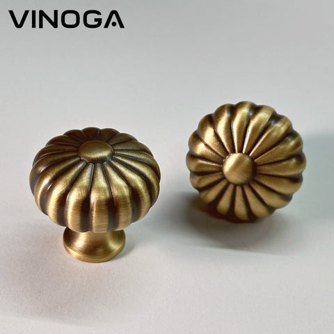 Antique Solid Brass Cabinet Knob V053A