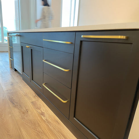 Mid Century Modern Brass Cabinet Handles V119