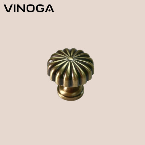 Antique Solid Brass Cabinet Knob V001AD