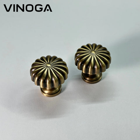 Antique Solid Brass Cabinet Knob V001AD