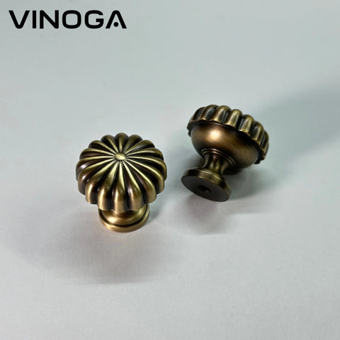 Antique Solid Brass Cabinet Knob V001AD