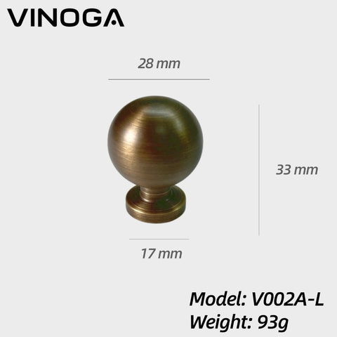 Antique Solid Brass Cabinet Knob V002A