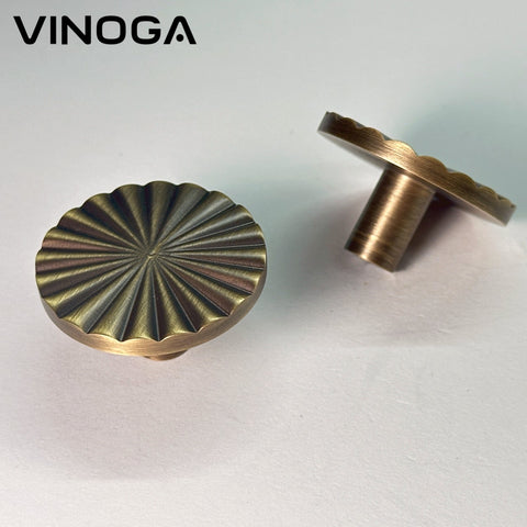 Antique Solid Brass Cabinet Knob V006A