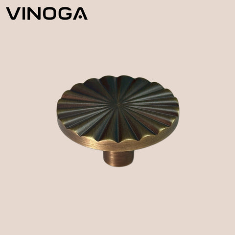 Antique Solid Brass Cabinet Knob V006A