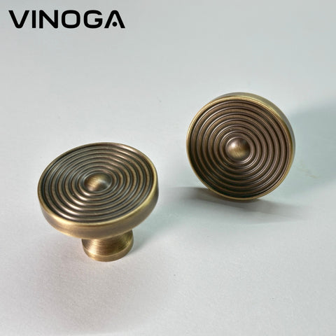 Antique Solid Brass Cabinet Knob V027A