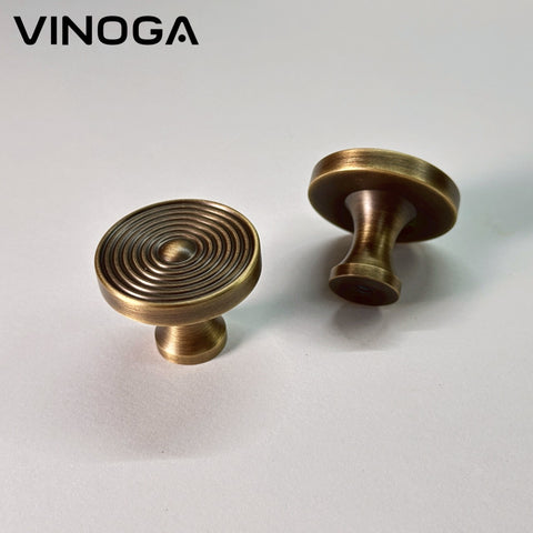 Antique Solid Brass Cabinet Knob V027A