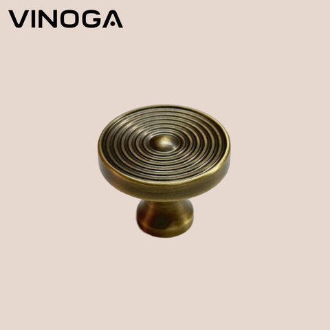 Antique Solid Brass Cabinet Knob V027A