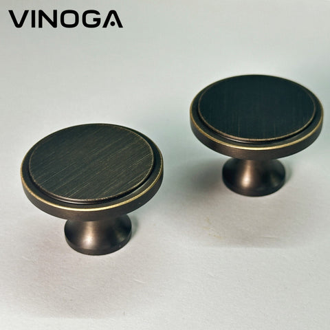 Antique Solid Brass Cabinet Knob V040A
