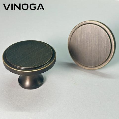 Antique Solid Brass Cabinet Knob V040A