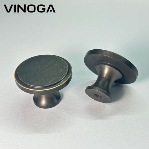 Antique Solid Brass Cabinet Knob V040A