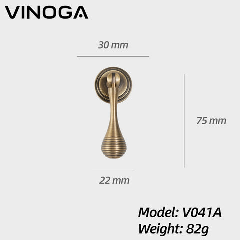 Antique Solid Brass Cabinet Knob V041