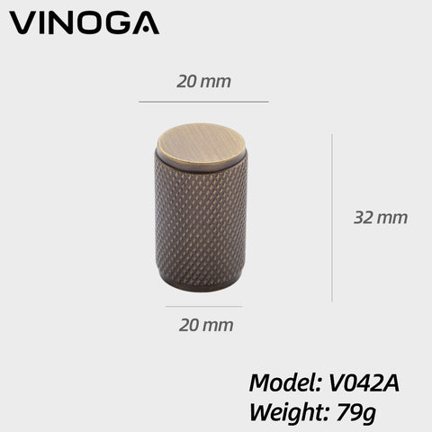 Antique Solid Brass Cabinet Knob V042A