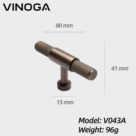 Antique Solid Brass Cabinet Knob V043A