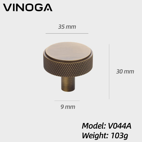 Antique Solid Brass Cabinet Knob V044A