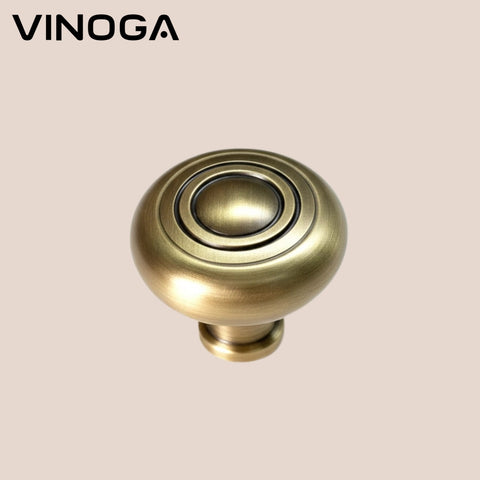 Antique Solid Brass Cabinet Knob V049A
