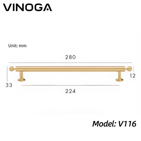 Golden Ball Brass Cabinet Handles V116