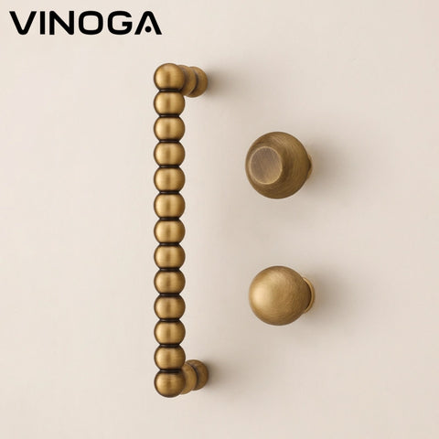 Antique Orb Chain Brass Cabinet Handles V123A
