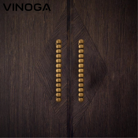 Antique Orb Chain Brass Cabinet Handles V123A
