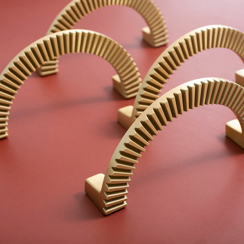 Classic Half Moon Brass Cabinet Handles V205