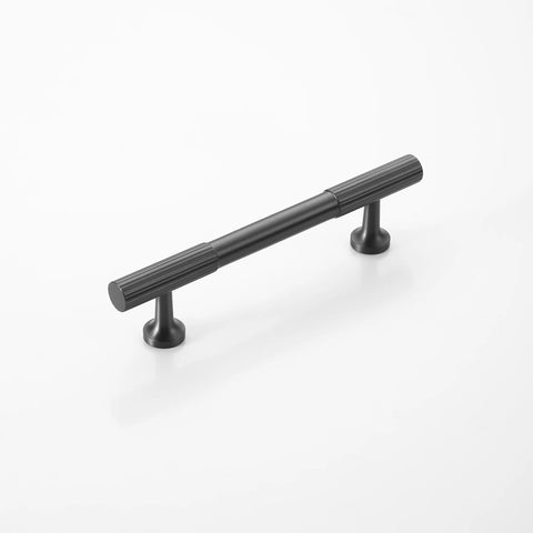 Black Knurled Brass Cabinet Handles V108B