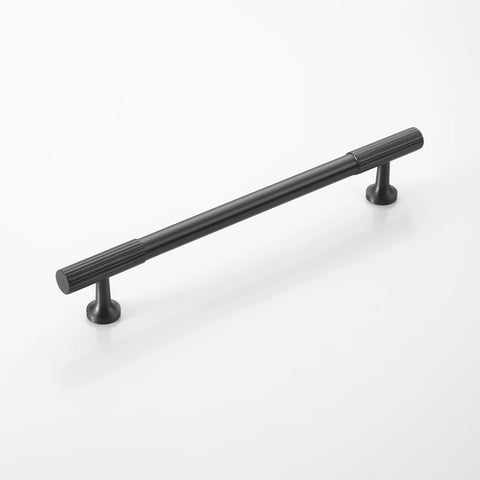 Black Knurled Brass Cabinet Handles V108B